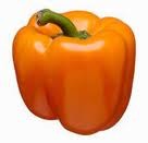 Pimiento morrón anaranjado.