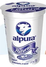 Yogurt natural Alpura sin azúcar,900grs